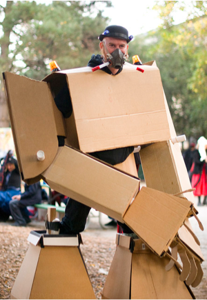 Giant Cardboard Robots