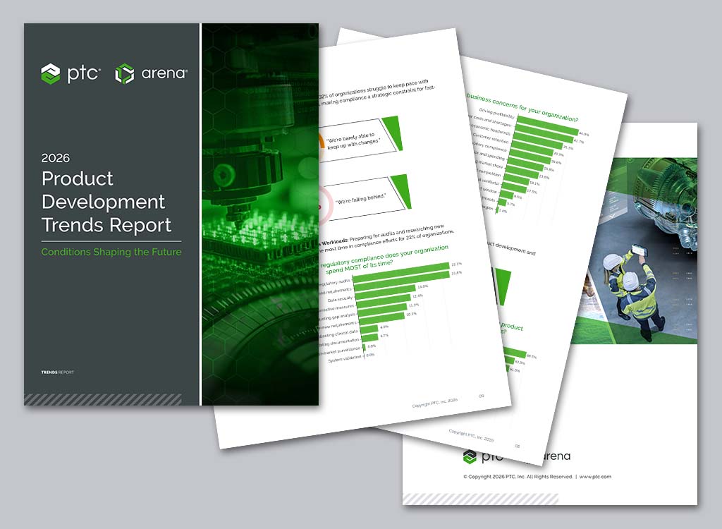 Image-Various pages of the trends report fanned out displaying images and charts.