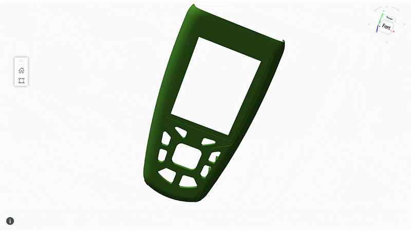3D rendering of rotating phone case