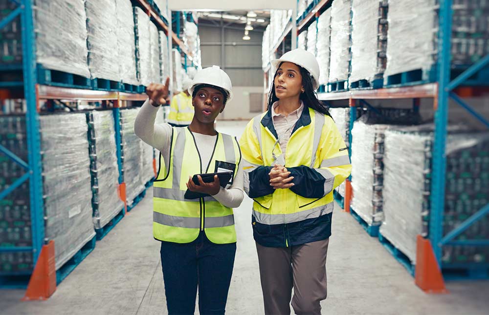 Women in manufacturing facility