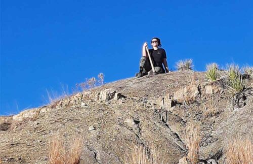 Chloe Stabler hiking