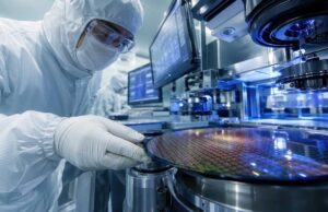 Semiconductor manufacturing worker