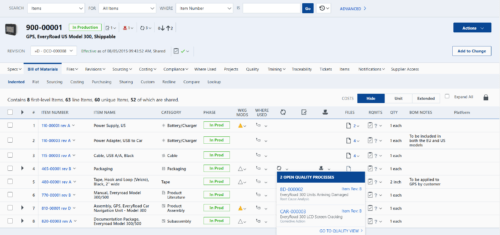 Connected CAPA Processes - Software screenshot