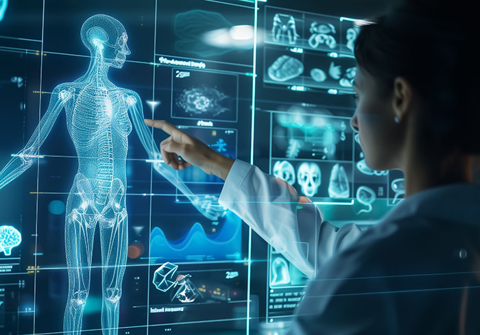Image-health science, life science engineer testing biological screening instrument