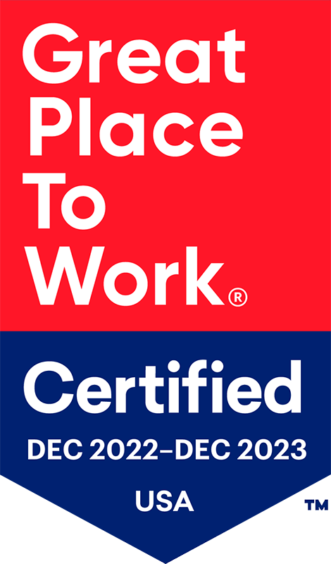 Great Place To Work® Certification™  Badge 2022-2023