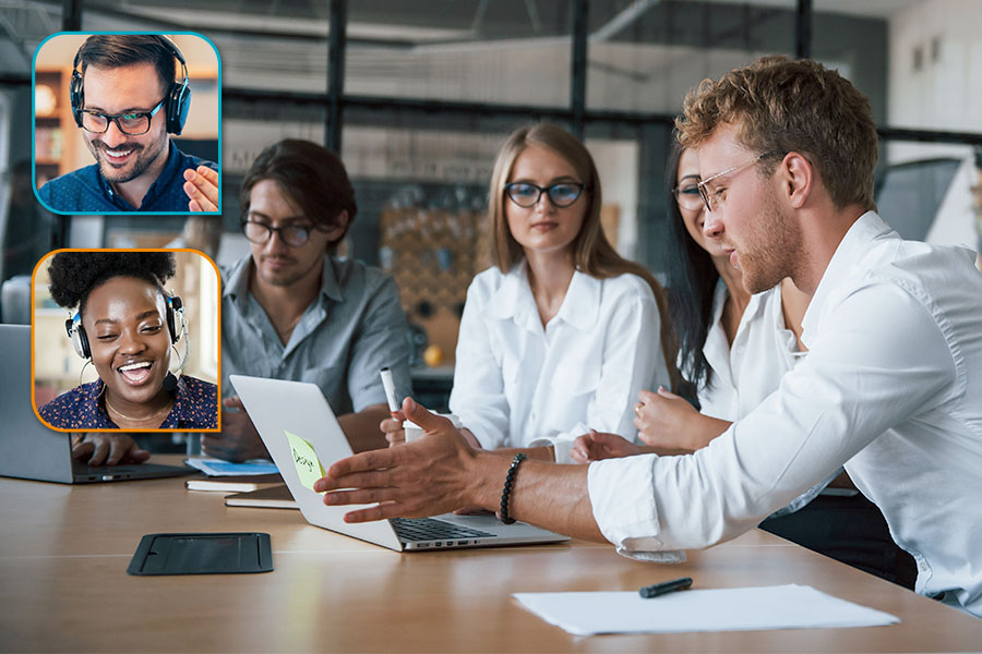 Image-Real-Time Collaboration, group collaborating over the cloud