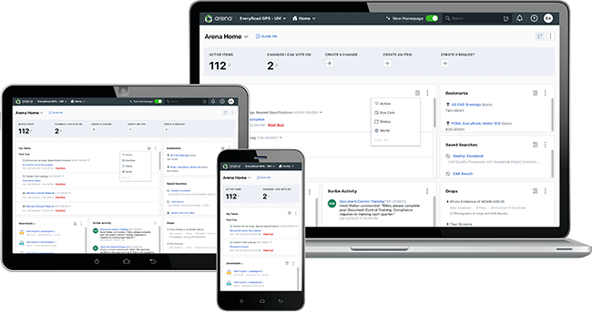 Image-Multiple devices displaying Arena software