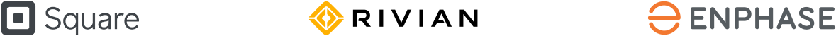 Logos-Square, Rivian, and Enphase
