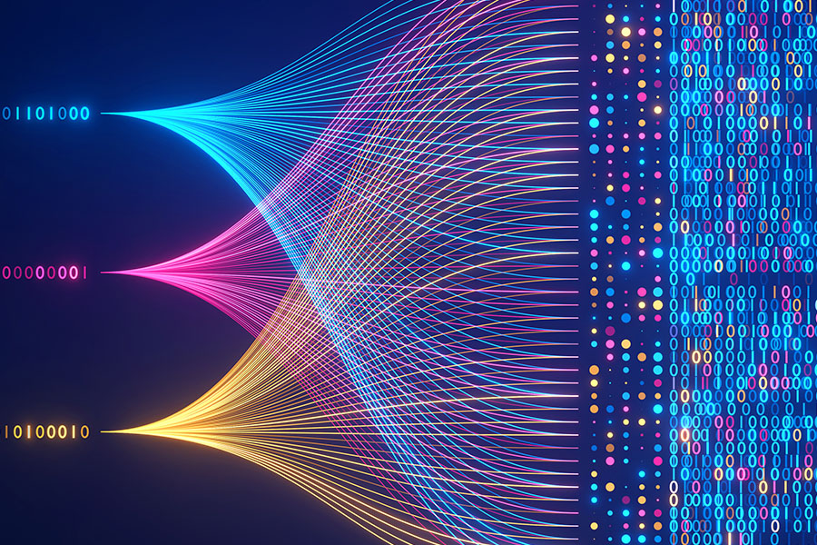 Image-Expanding big data technology and data science illustration