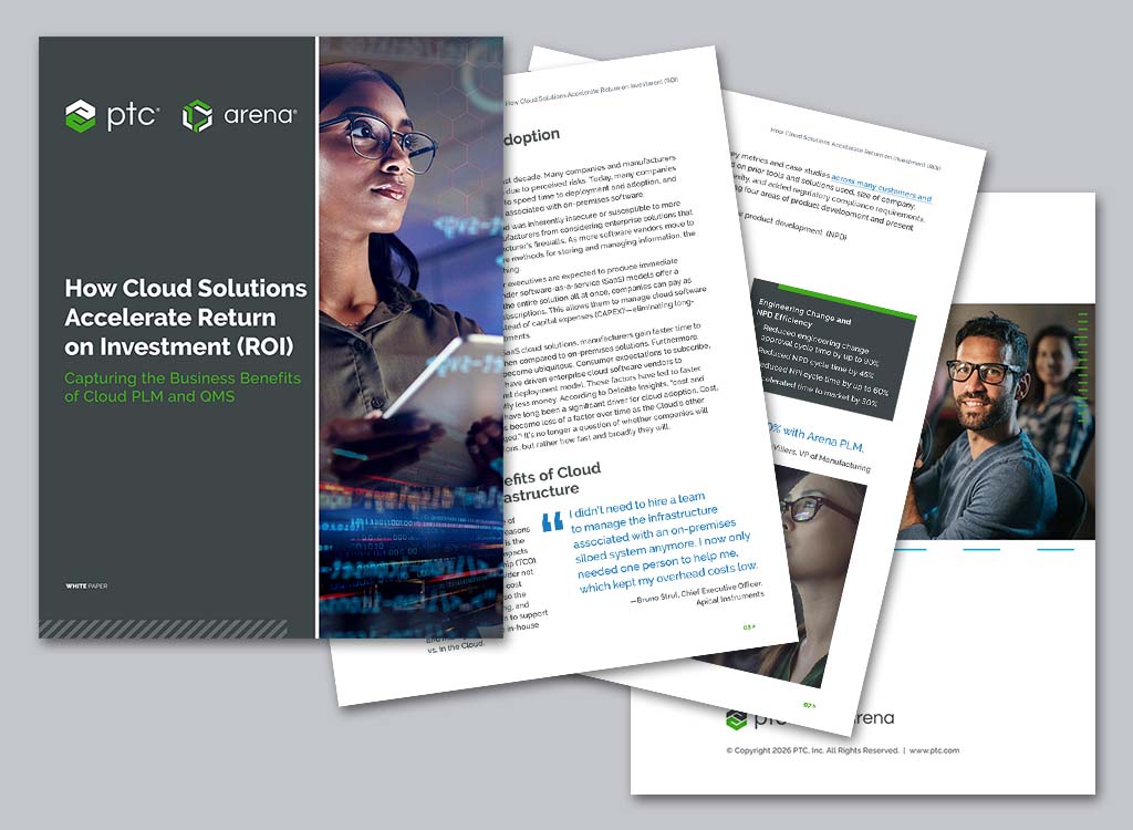 Image-Various pages of the ROI white paper fanned out displaying images and quotes.