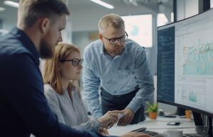 Product team utilizing supply chain intelligence tool