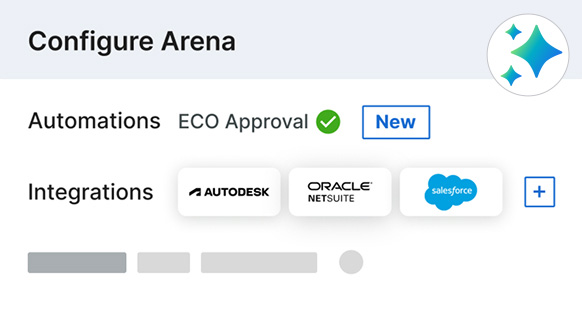 Graphic showing simple, visual software configuration