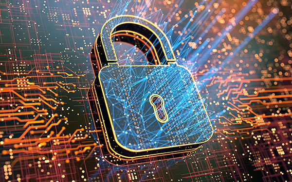 Image-Digital background depicting innovative technologies in security systems