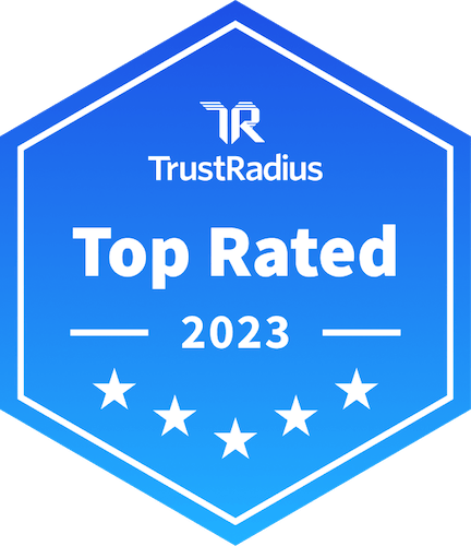 Insignia: TrustRadius, la mejor valorada en 2023